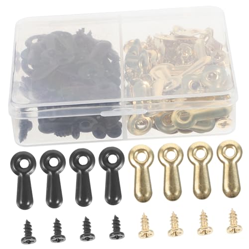 Image of 360pcs Picture Frame Backing Clips with Screws Turn Buttons for Easy Photo Hanging and Replacement Hardware for Crafts and Wall Decor