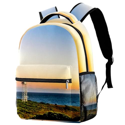 Sac de voyage décontracté imprimé phare de mer grand format 40cm