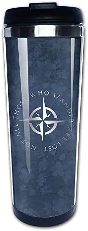 Stainless Steel LOTR The Lord Of The Rings Platinum Style Tumbler Coffee Mug by HINVIREG Kitchen