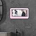 QccHieUs Shower Phone Holder Shower Phone Case Holder Rotatable Anti Fog Touch Screen Wall Mounted Phone Holder for Bathroom Bathtub, Pink