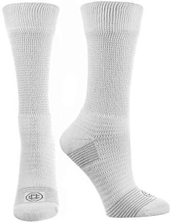 Doctor’s Choice Men’s Diabetic & Neuropathy Crew Socks, 2-Pairs, White, Large