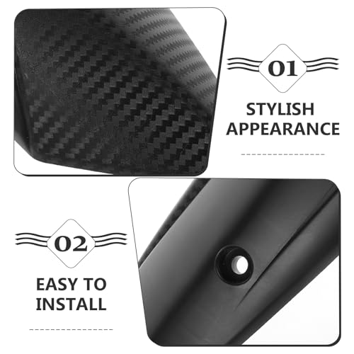 Protector térmico de escape CHILDWEET con diseño moderno en negro ABS 3