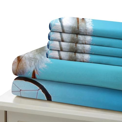 Linge de lit dreamcatcher 3 pièces en microfibre King 220x240cm - 7