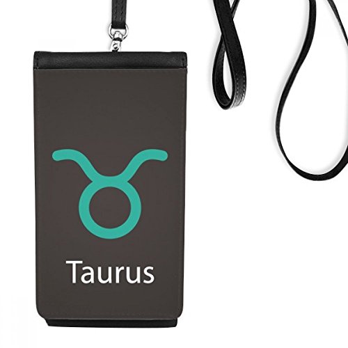 Bourse téléphone anti rayures portefeuille suspendu Taureau