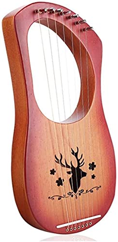 AACXRCR 10-snarige harp harp mahonie xylofoon harp 7-string harp muziekinstrument, harp for beginners muziekliefhebbers…