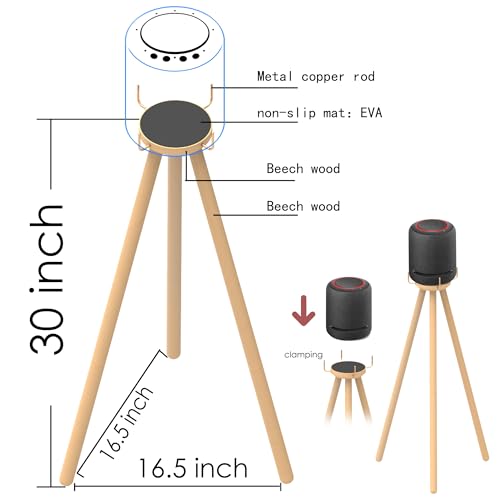 Soporte de madera para Echo 4 y Echo Studio de sobremesa 2