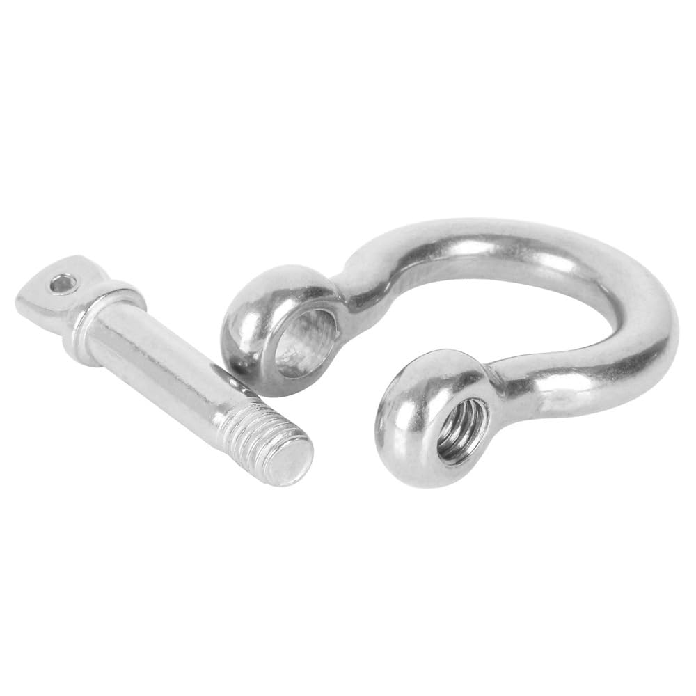 Manille à arc européenne en acier inoxydable 316, boucle fer cheval forme de U, chaîne gréement, levage marin, manille pour bateaux et yachts(32mm)