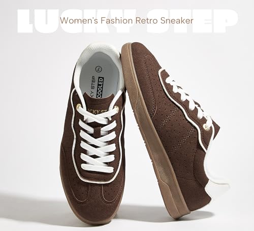 Women Retro Cour Fashion Sneakers Casual Low Top - image 7
