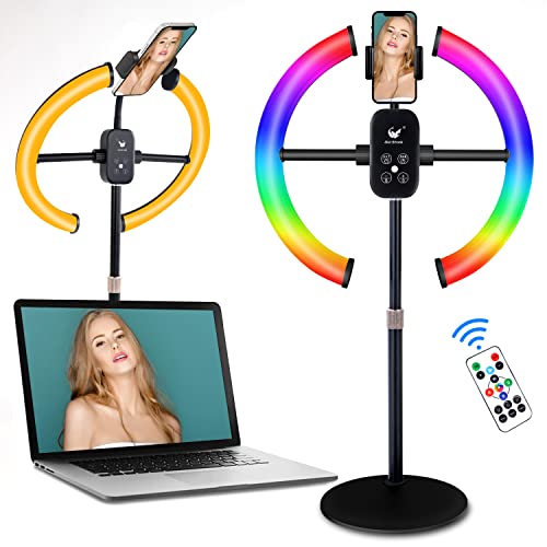 Oldshark RGB Desktop Ring Light for Computer Laptop, 12 inch ...