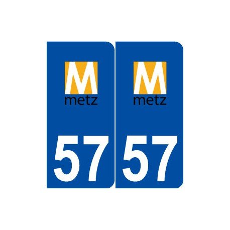 57 Metz Logo adesivo piano cottura adesivi città