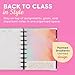 Happy Planner Disc-Bound 12-Month July 2025–June 2026 Planner with 3 Extra Months, Classic Size, Student Layout, Painted Gradients
