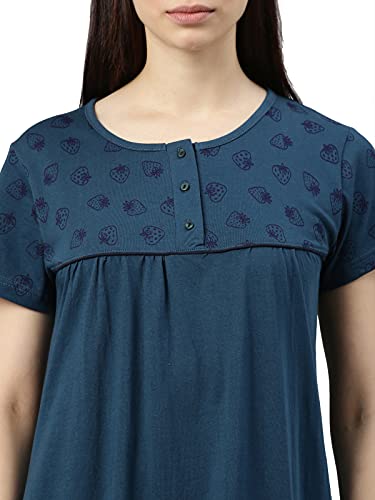 Image of KRYPTIC Womens Pure Cotton Printed Maxi Nightdress