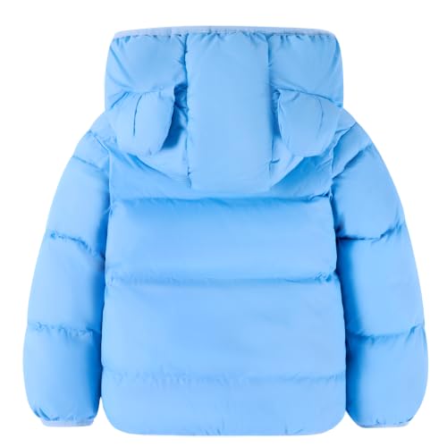 Image of BFUSTYLE Baby Toddler Coats Boys Girls Bear Ear Hooded Puffer Jackets 6M-5T