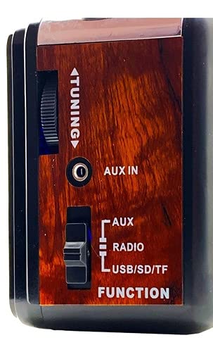 Rádio Am Fm Retrô Vintage Portátil Caixa Som Usb Mp3 Pendriv