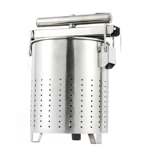 Vlfn ?ステンレス製水絞り器 野菜 水切り 家庭用 業務用 餃子野菜餡用 漢方薬蜂蜜水切り 手動圧搾式 大容量 高耐久性 衛生設計 簡単洗浄 省スペース キッチン脱水機 多機能絞り器 (大型6L業務用モデル)