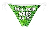 JINKAIJIA Women's Flirty Sexy Funny 3D Printed Low-waisted Tie string High elasticity Underpants Single Party Gifts Briefs (DD024 one size)
