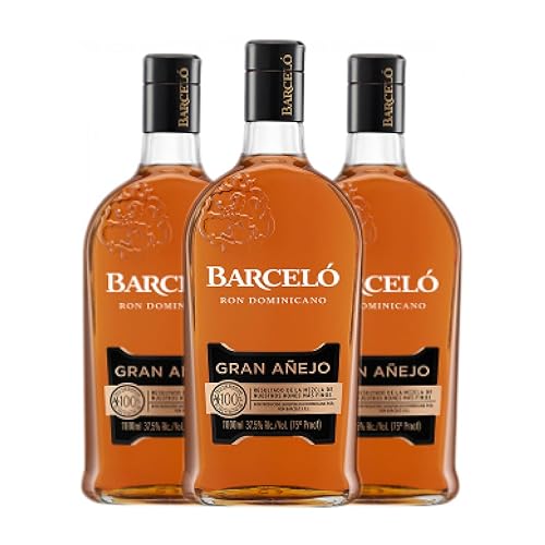 Ron Barceló Gran Añejo Botella Misil 1 L (Caja de 3 Botella Misil de 1 L)