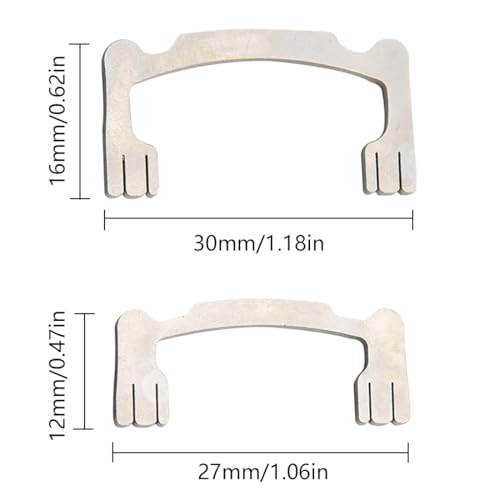 Image of Dental Resin Polishing Strips Holder Stainless Steel Metal Holder for High /Low Crown Interproximal Restorative Polishing Teeth Polishing Tools