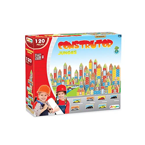 Construtor 120 Peças Junges Madeira