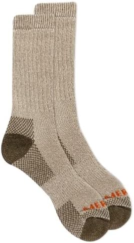 Merrell unisex-adult Men's and Women's Heavyweight Merino Wool Hiking Crew Socks- 1 & 3 Pairs - Reinforced Cushion - Image 4
