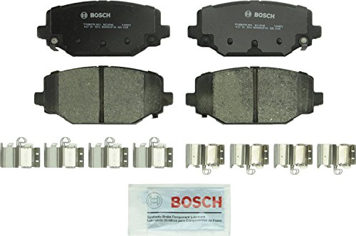Bosch BC1596 QuietCast Premium Ceramic Disc Brake Pad Set For Select Chrysler Town & Country; Dodge Grand Caravan, Journey; Ram C/V; Volkswagen Routan; Rear
