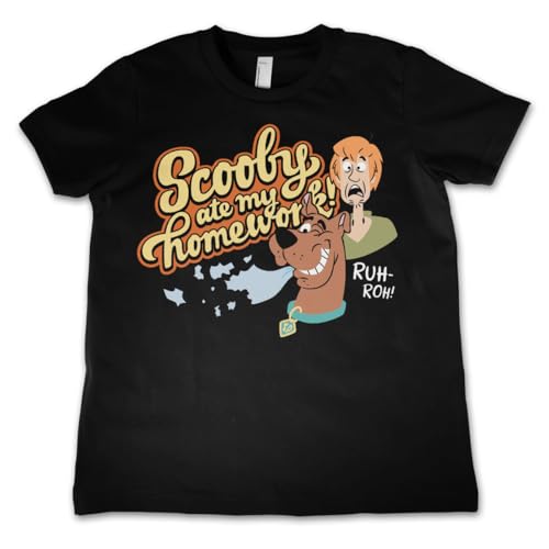 T-shirt Scooby-Doo pour enfants en coton doux de 3 à 12 ans