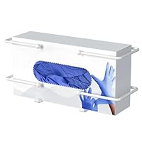 niffgaff Lab Glove Dispensers - Weiß Handschuhhalter für Einweg-Handschuhbox Tissue Box, Handschuhbox Organizer für Labor, Küche, medizinischer Handschuhhalter an der Wand