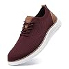 VILOCY Men’s Casual Dress Sneakers Oxfords Business Mesh Breathable Walking Shoes Tennis Comfortable