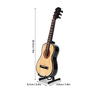 Modèle de Guitare, modèle de Guitare Classique en Bois Miniature avec Support, Ornements d’instruments de Musique… - Les Beatles, Paul McCartney, John Lennon, RIngo Starr, George Harrison Modèle de Guitare, modèle de Guitare Classique en Bois Miniature avec Support, Ornements d'instruments de Musique… – Image 5