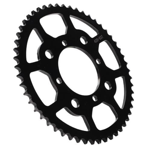 Aramox Pignon de Chaîne Arrière à 53 Dents, Pignon d'entraînement Arrière en Alliage d'acier pour Chaîne 420, de Roue de Remplacement pour Dirt Bike ATV Quad Mini Moto Utilisation Tout-terrain