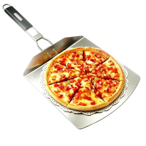 IQHLXN Pizza Peels,pizza peels metal,pizza steel for oven，pizza paddle。Essential Kitchen Tools for Making Perfect Pizza Crust, pizza peel.