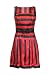 Julian Taylor Women's Sleeveless Stripe Fit and Flare Party Dress
