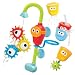 Yookidoo Baby Bath Toy- Spin N Sort Spout Pro- Three Stackable Cups, Automated Spout, and Spinning Suction Cup Gears