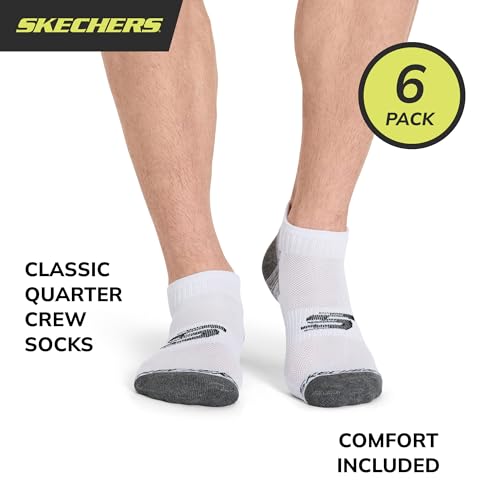 Skechers Men's 6 Pack Quarter Crew Socks2