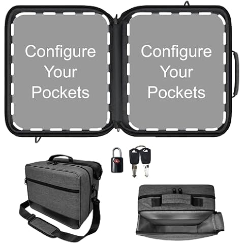 StarPlus2 Extra-Large 2-Compartment Customizable Modular Pill Bottle Organizer, Medicine Bag, Case, Carrier for Medications, and Medical Supplies - for Home Storage and Travel - Dark Gray (with Lock) Cover