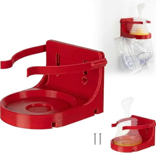 First Aid Equipment Wall Mount Compatible with Choking Rescue Device, with Mask Holder, Wall Mount for LifeVac Anti Choking Device, Quick Access, Space-Saving, Easy to Install(Device not Included)