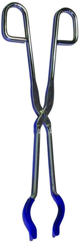 United Scientific Supply Flask Tongs, Stainless,with Silicone Coated Grips - USS