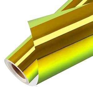HTVRONT Holografisches Wärmeübertragungs-Vinyl 30,5 cm x 1,8 m