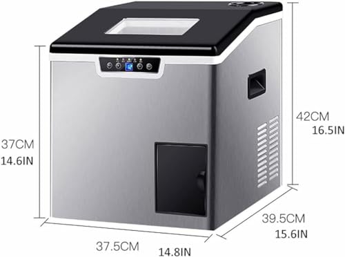 Máquina fabricadora de hielo totalmente automática, para uso en hogar/cocina/oficina/bar miniatura 2