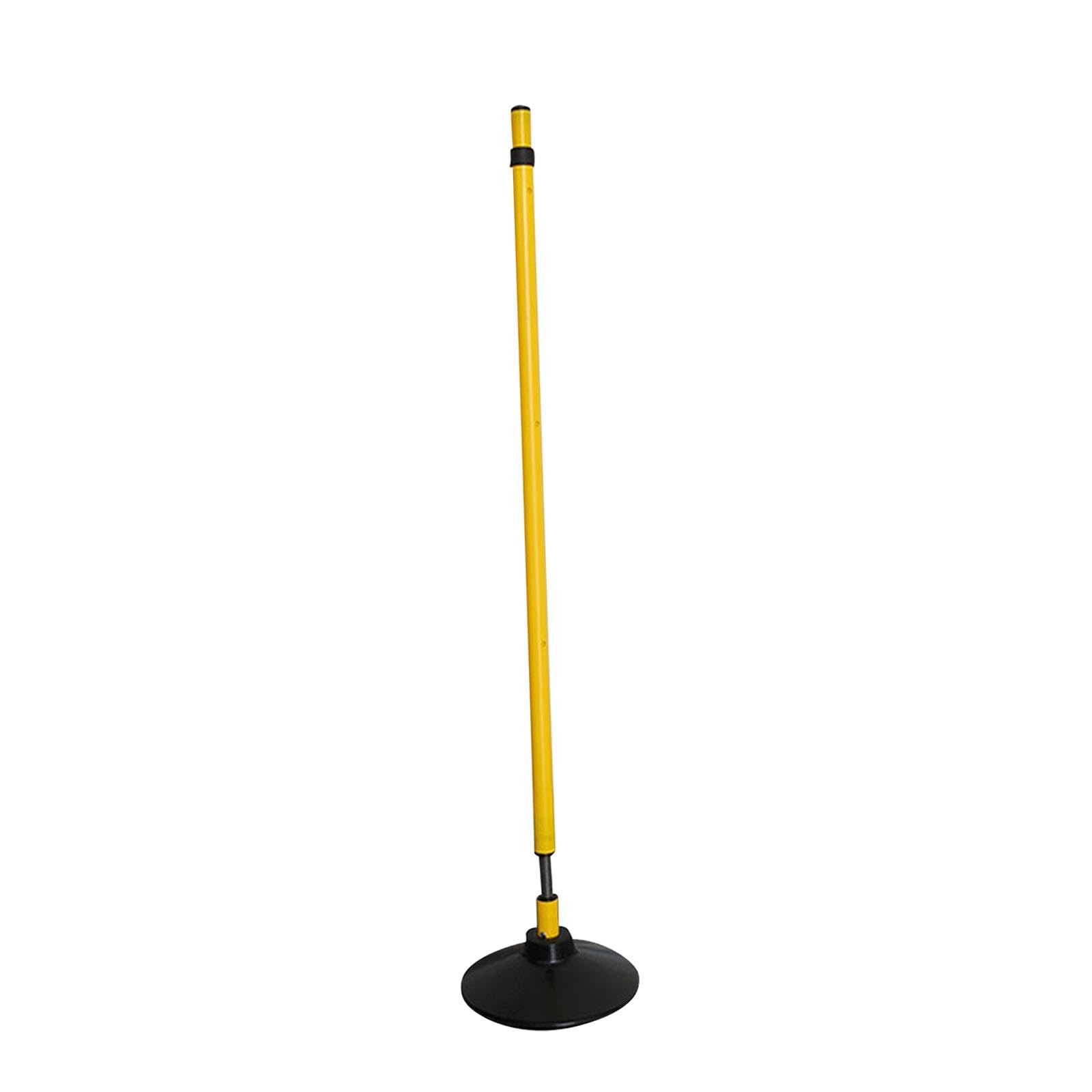 Colaxi Soccer Agility Pole Outdoor Sports Training Equipment Multipurpose Coaching Pole with Rubber Base for Football Practice Speed, 1.2 kg Rubber Base