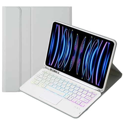 Keyboard Cover Case for iPad Pro 11-inch (1st generation/2nd generation/3rd generation/4th Generation), Wireless Bluetooth Keybo