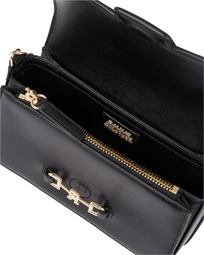 Image of Tommy Hilfiger Women's Heritage Leather Crossbody Bag With Chain Crossbody Strap