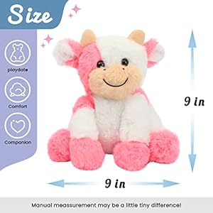 Hopearladorableplushcowtoyfloppydairycattlesoftstuffedanimalcutebirthdaygiftsforboysgirlskidstoddlersstrawberrypink9 Urban Country Home Decor Hopearl adorable plush cow toy floppy dairy cattle soft stuffed animal cute birthday gifts for boys girls kids toddlers strawberry pink 9 urban country home decor