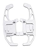 Hochwertiges Produkt ExclusiveCustomz Silber Schaltwippen Schaltwippen Verlängerung passend für VW Golf MK7 MK7.5 GTI GTD R TSI Mark 7 Shifter DSG 2013 2014 2015 2016 2017 2018 2019 2020 (nglf7sil)