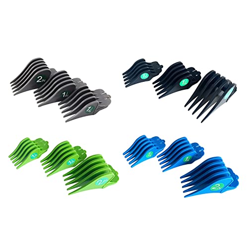 Image of VELURA 3Pcs Hair Clipper Limit Combs 32mm 38mm 51mm Cutting Guard Attachment Gray|3 Pieces Hair Clipper Guide Combs| Clipper & Trimmer Parts| Shaving & Hair Removal |Health & Beauty