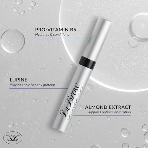 Purified Eyebrow Serum for Darker, Fuller, Thicker-Looking Brows - Natural Botanical Extracts, Safe for Sensitive Skin & Thin Overplucked Brows - Vegan & Cruelty-Free (3mL, 90-Day Supply) - Image 5