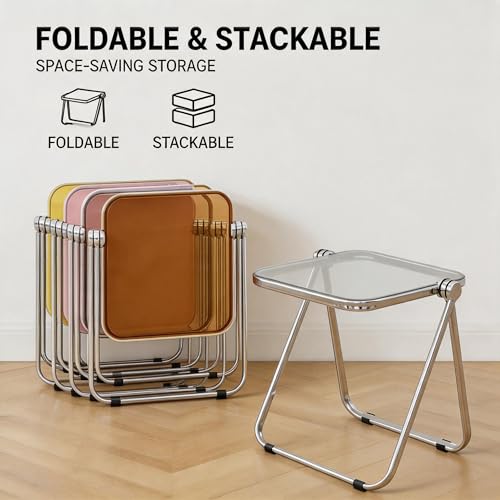 Mesa auxiliar plegable para espacios pequeños que no requiere montaje 5
