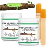 Flintronic 2 Pack 100g Tree Wound Sealer with Brush, Professional Pruning Sealant & Grafting Wax for Bonsai, Shrubs & Trees, Fast Healing & Anti-Crack Formula