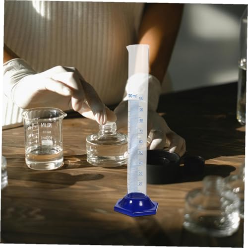 Probetas graduadas de plástico con cepillo de limpieza para laboratorios 4