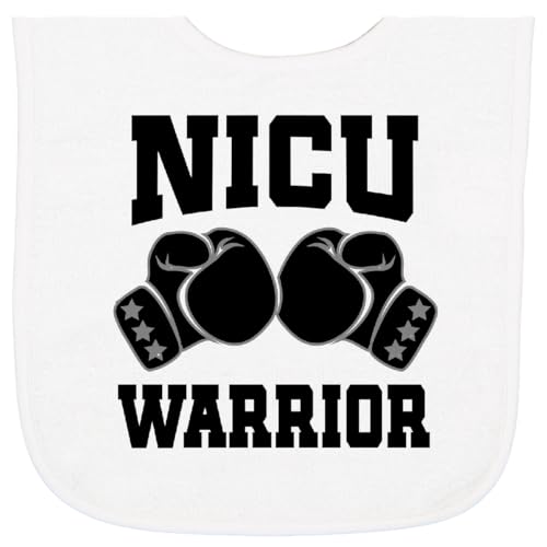 inktastic NICU Warrior Baby Boy Baby Terry Cloth Bib